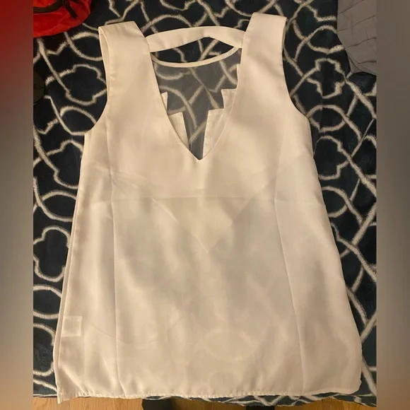TOBI front to back Lightning tank, size: XS, color: white - Picture 3 of 4
